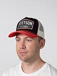 Бейсболка STETSON арт. 7751107 TRUCKER CAP GASOLINE (черный / оранжевый)